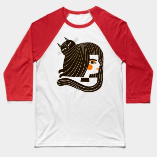 Cat Lady Baseball T-Shirt